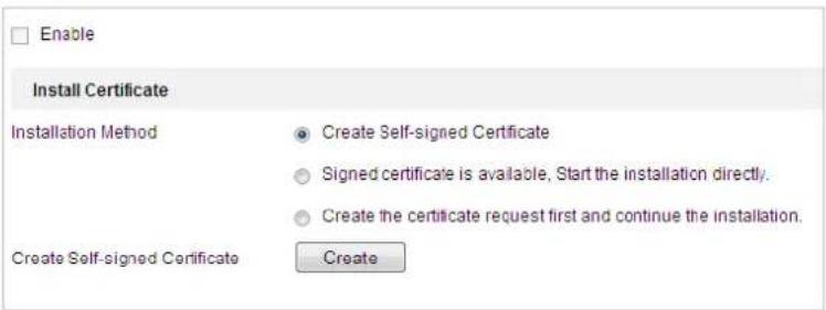 Hikvision PTZ-N1400I-DE3 - Create the self-signed cercate or authorized cercate. - 1