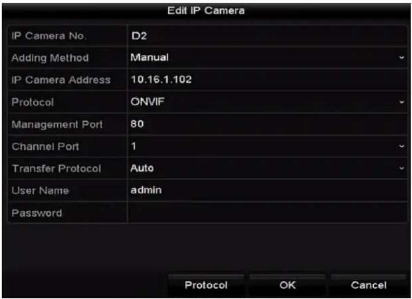 Hikvision IK-4142BH-MH/P - Editing the Connected IP Cameras and Configuring Customized Protocols - 1