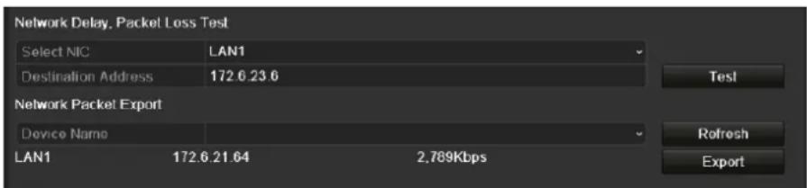 Hikvision IK-4142BH-MH/P - Testing Network Delay and Packet Loss - 1