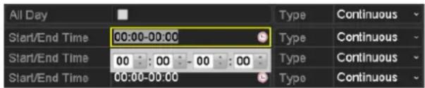 Hikvision IK-4142B-MH/W - Edit the Schedule - 2