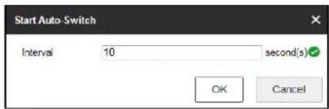 Start Auto-Switch Interval 10 second(s) OK Cancel
