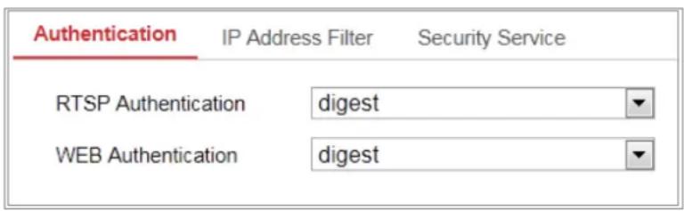 Hikvision DS-2CD5A46G1-IZS - Authentication. - 1