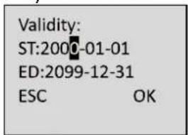 Validity: ST:2000-01-01 ED:2099-12-31 ESC OK