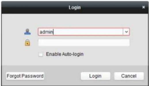 Login admin Enable Auto-login Forgot Password Login Cancel