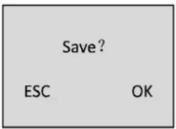Save? ESC OK