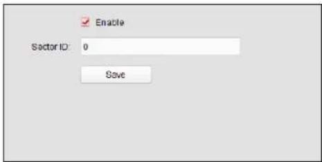 Enable Sector ID: 0 Save