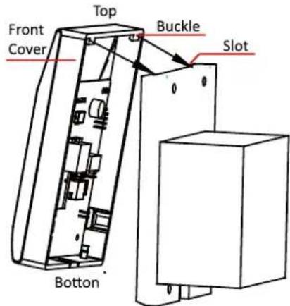Top Front Cover Buckle Slot Bottom