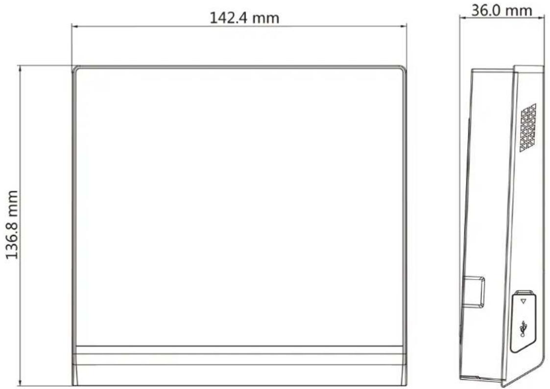 142.4 mm 136.8 mm 36.0 mm