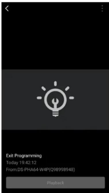 Exit Programming Today 19:42:12 From:DS-PHA64-W4P(Q98998948) Playback
