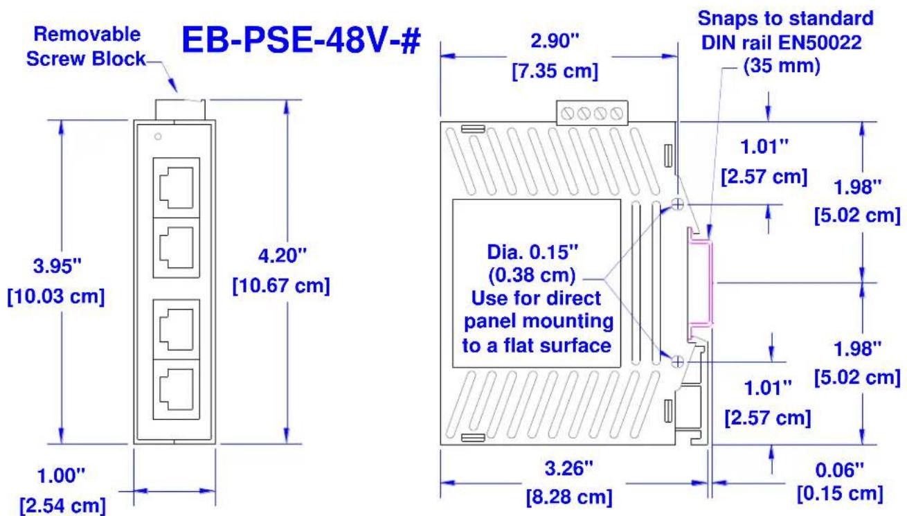 Red Lion EB-PSE-24V-1B - Recommended DIN rail removal steps: - 4