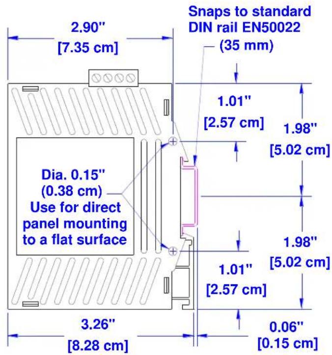 Red Lion EB-PSE-24V-1B - Recommended DIN rail removal steps: - 8