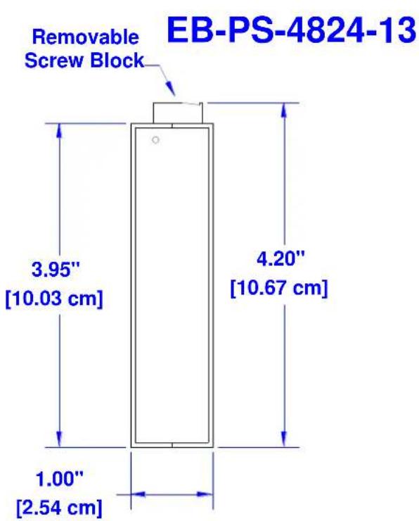 Red Lion EB-PSE-24V-1B - Recommended DIN rail removal steps: - 9