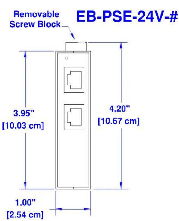 Red Lion EB-PSE-24V-1B - Recommended DIN rail removal steps: - 5