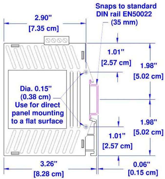 Red Lion EB-PSE-24V-1B - Recommended DIN rail removal steps: - 10