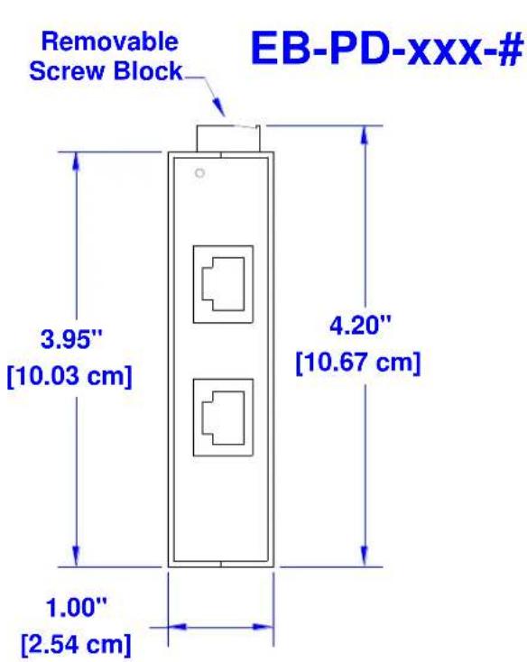 Red Lion EB-PSE-24V-1B - Recommended DIN rail removal steps: - 7