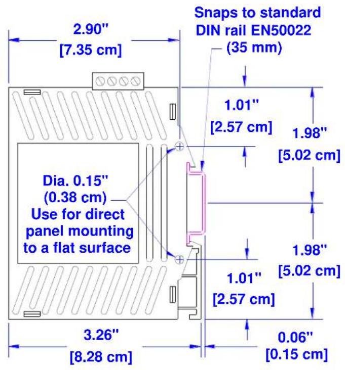 Red Lion EB-PSE-24V-1B - Recommended DIN rail removal steps: - 6