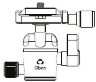 Oben CTT-1000 - MOUNTING THE BALLHEAD - 1