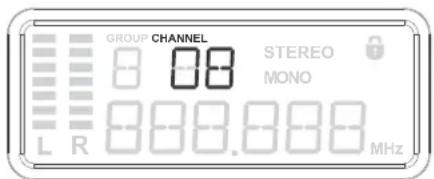 Galaxy Audio AS-1400 - Frequency Group and Channel Selection: - 1