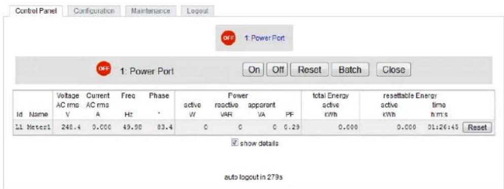 GUDE Expert Power Control 1104 - Control Panel - 1