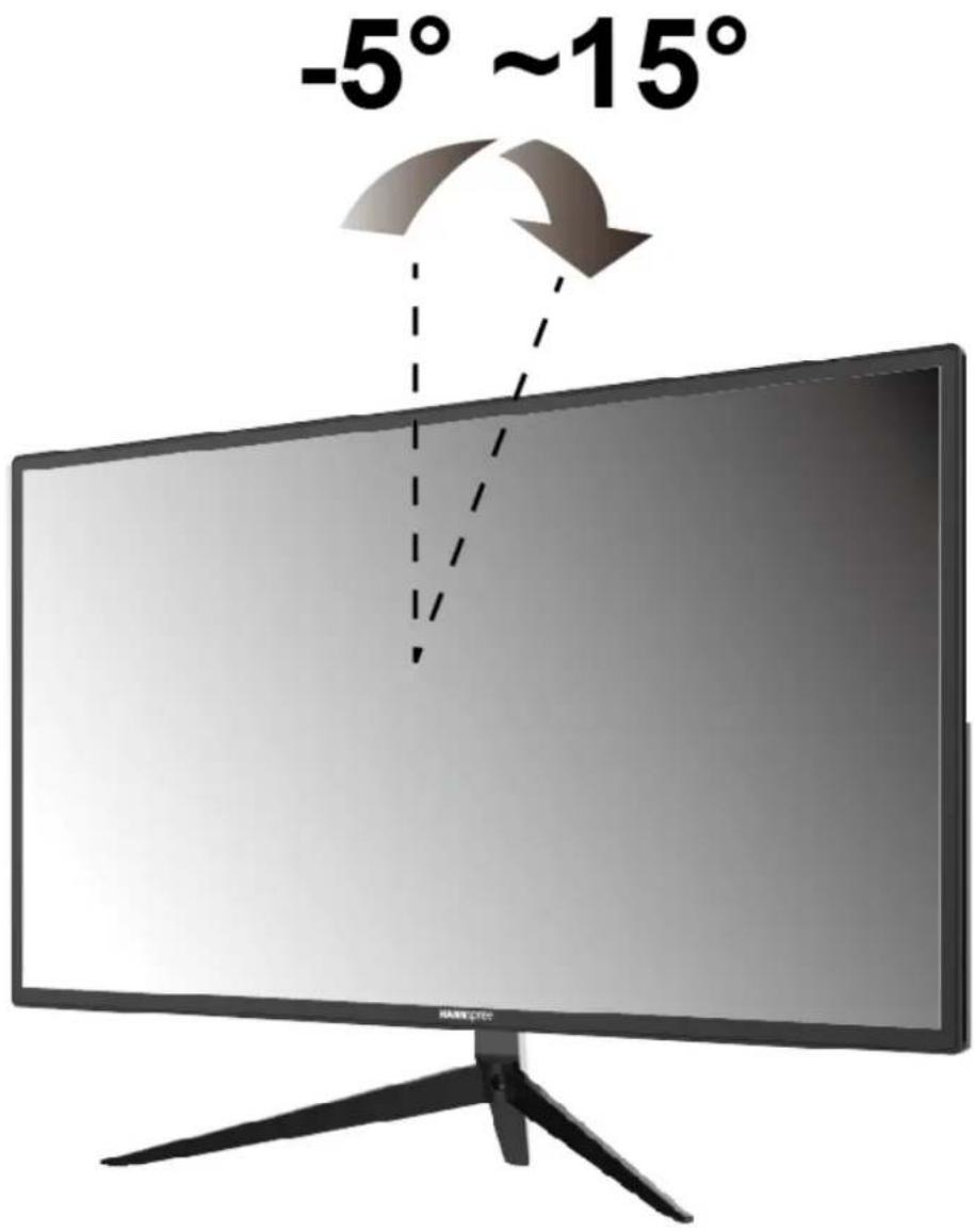 HANNSPREE HC 281 UPB - ADJUSTING THE VIEWING ANGLE - 1