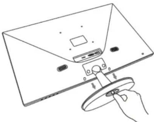 HANNSPREE HC 241 HPB - DISSEMBLING THE STAND BASE: - 1
