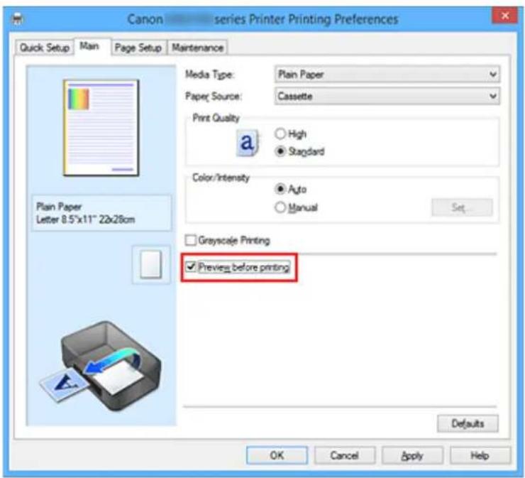 CANON Maxify MB2120 - Displaying the Print Results before Printing - 1