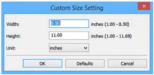 CANON Maxify MB2120 - Paper Size - 1