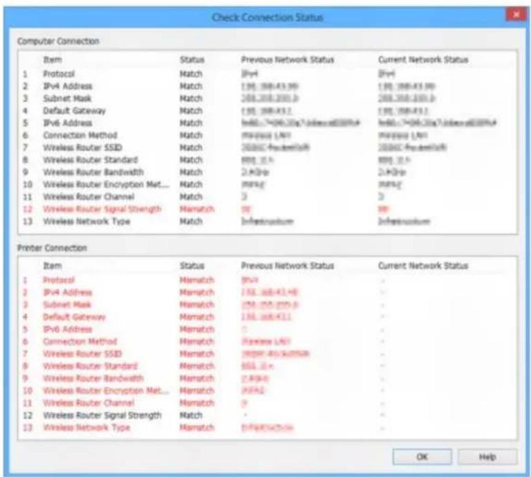 CANON Maxify MB2120 - Checking Network Setting Difference - 1