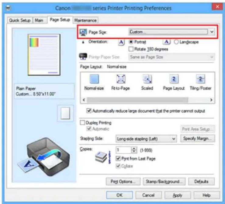 CANON Maxify MB2120 - Setting Paper Dimensions (Custom Size) - 1