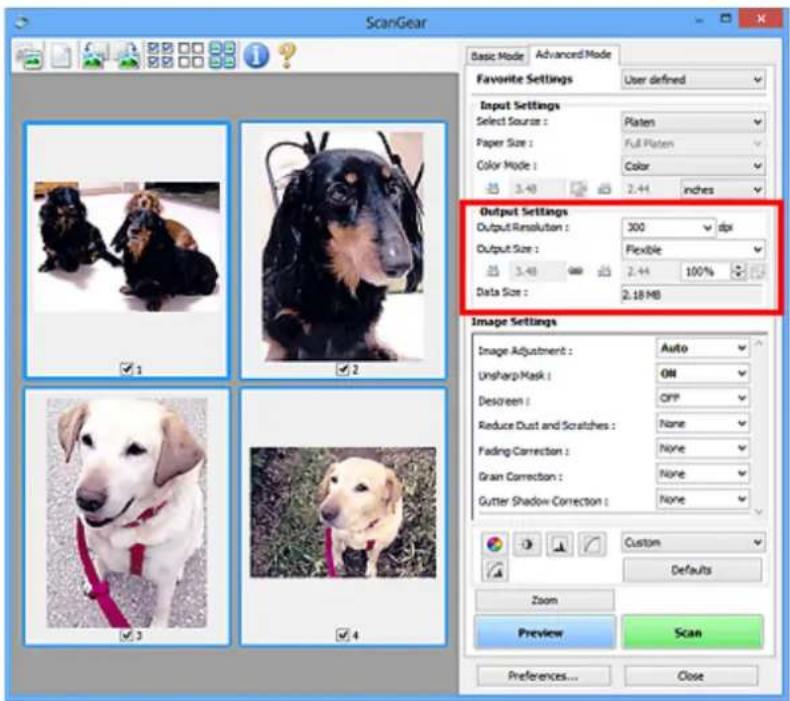 CANON Maxify MB2120 - Output Settings - 1