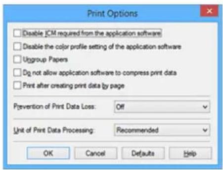 CANON Maxify MB2120 - Changing the Print Options - 2