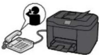 CANON Maxify MB2120 - When TEL priority mode is selected: - 2