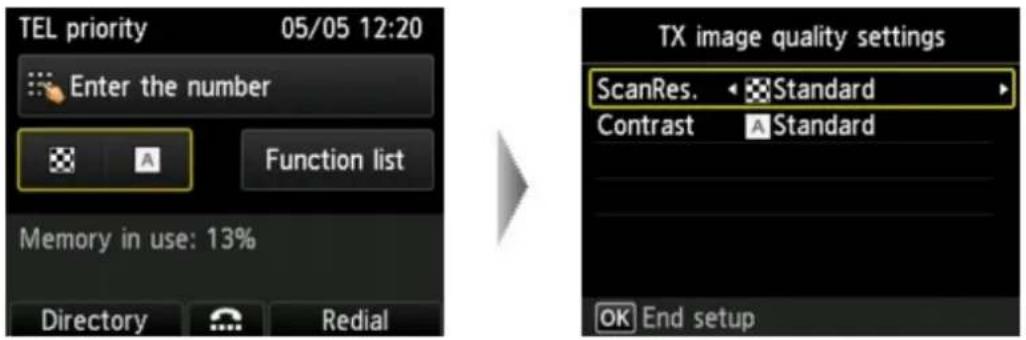 CANON Maxify MB2120 - Setting Items for Sending Faxes - 1
