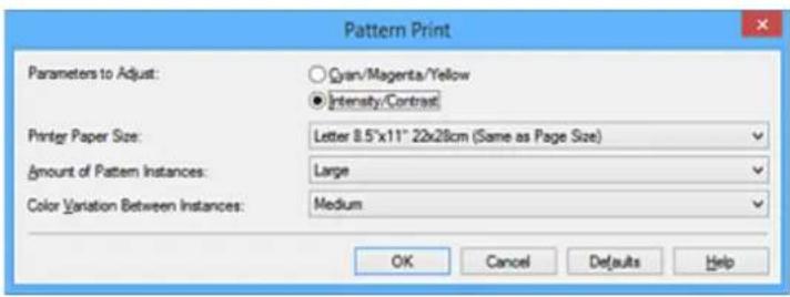 CANON Maxify MB2120 - Setting pattern print - 1
