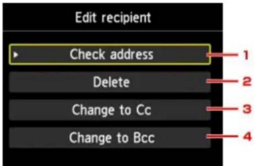 CANON Maxify MB2120 - Perform mail sending settings. - 2