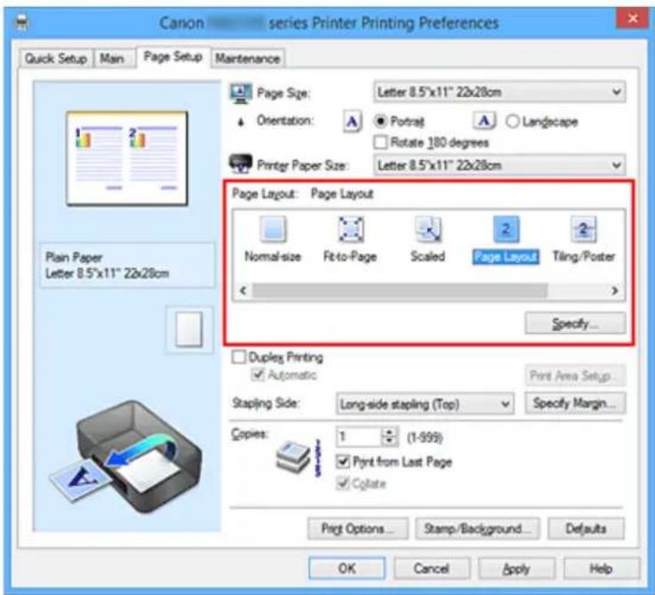 CANON Maxify MB2120 - Page Layout Printing - 2