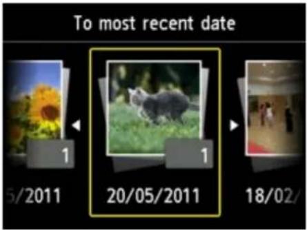 CANON Maxify MB2120 - Specifying Date to Select Photo - 1