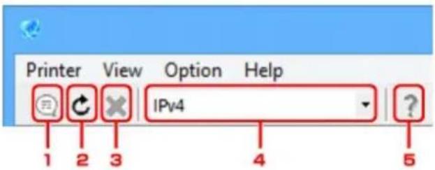 CANON Maxify MB2120 - Items on IJ Network Device Setup Utility Screen Toolbar - 1
