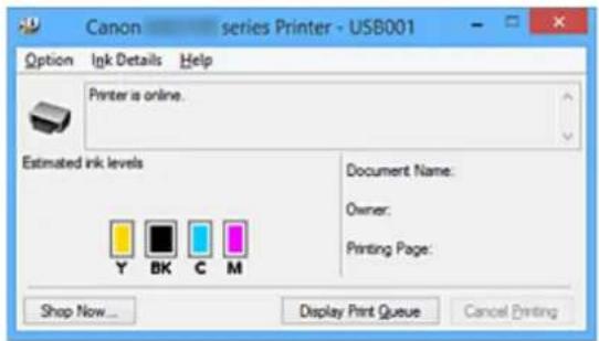 CANON Maxify MB2120 - Checking the Ink Status from Your Computer - 1