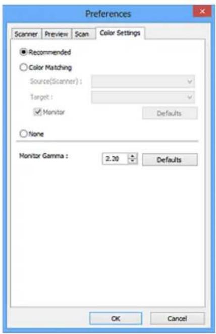 CANON Maxify MB2120 - Color Settings Tab - 1