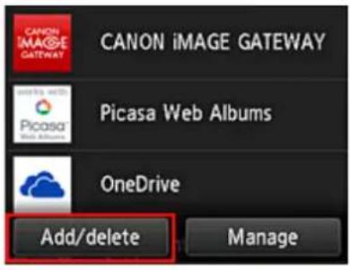 CANON Maxify MB2120 - Delete apps - 2