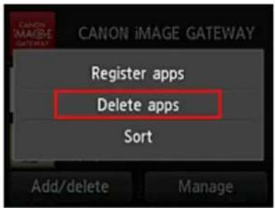CANON Maxify MB2120 - Select Delete apps - 1