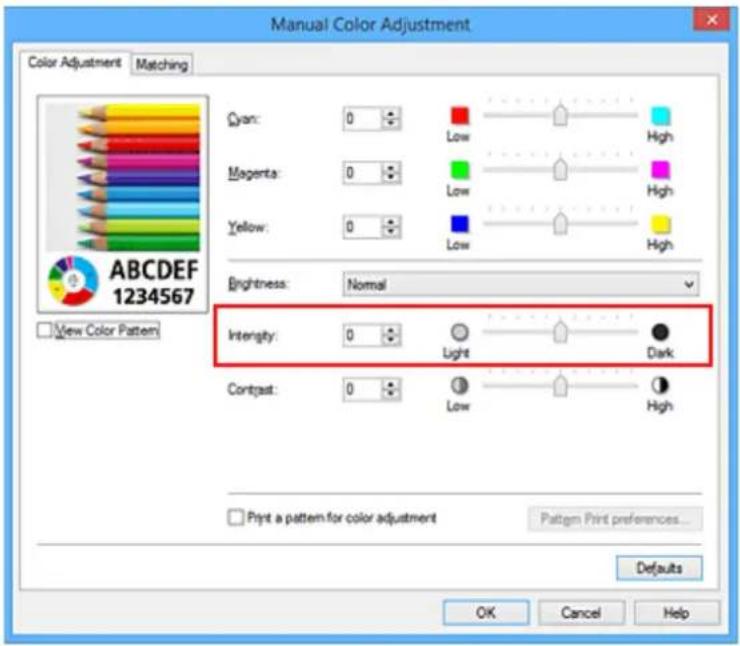 CANON Maxify MB2120 - Adjusting Intensity - 4