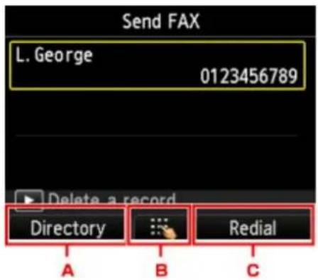 CANON Maxify MB2120 - Add recipient. - 2