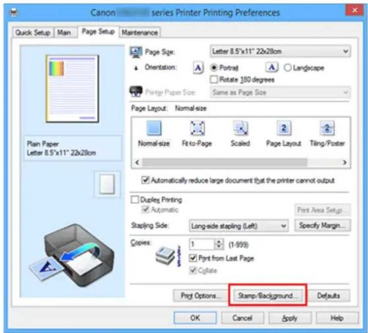 CANON Maxify MB2120 - Registering New Background - 1