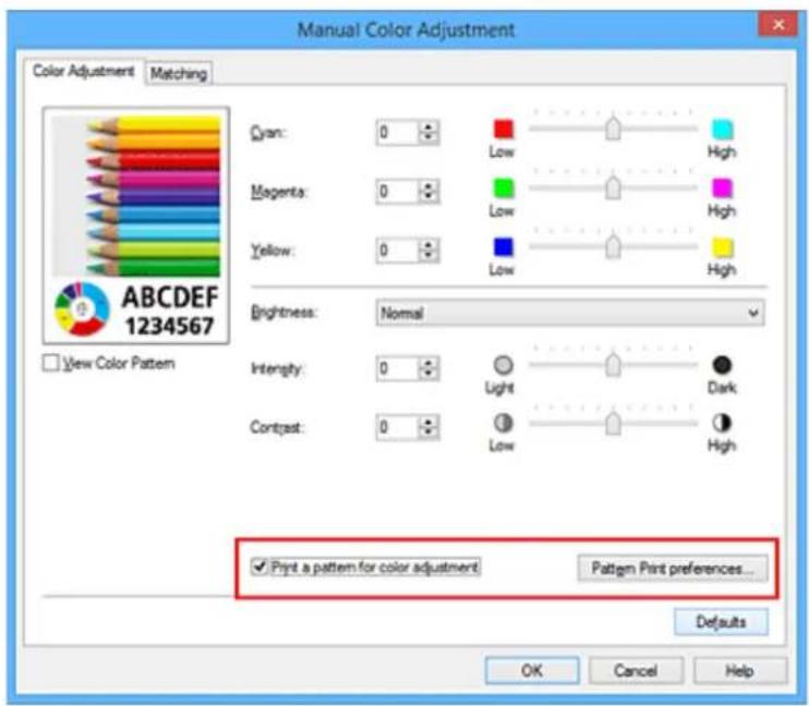CANON Maxify MB2120 - Adjusting Intensity/Contrast Using Sample Patterns (Printer Driver) - 2