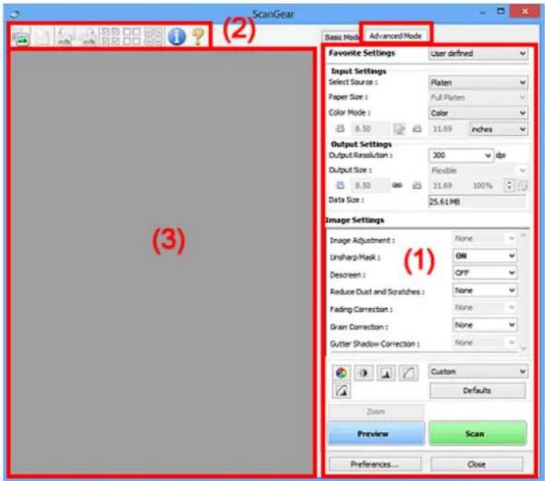 CANON Maxify MB2120 - Advanced Mode Tab - 1