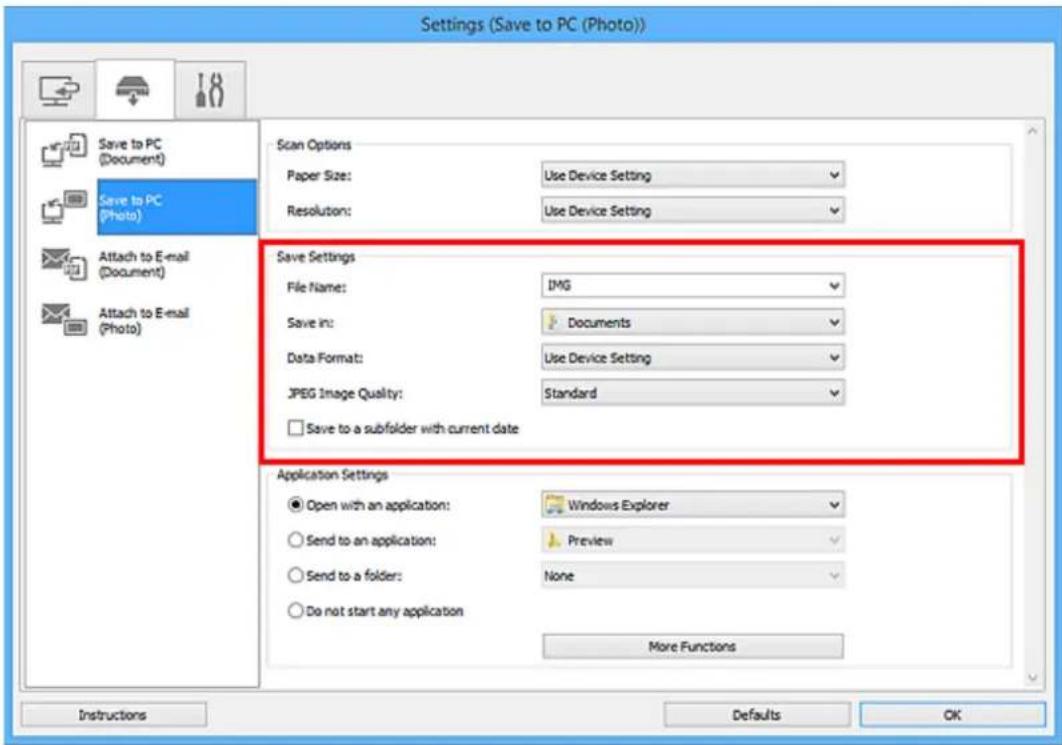 CANON Maxify MB2120 - Set Scan Options. - 2