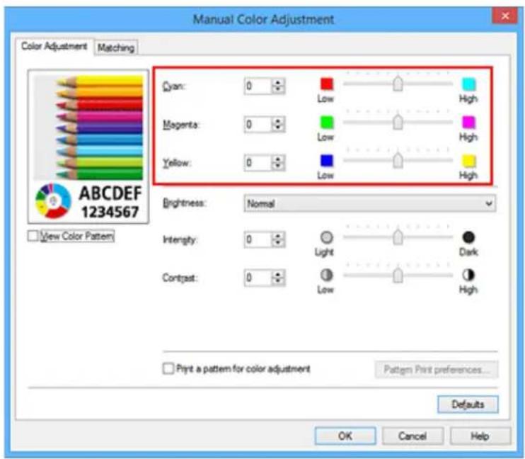CANON Maxify MB2120 - Adjusting the color balance - 1
