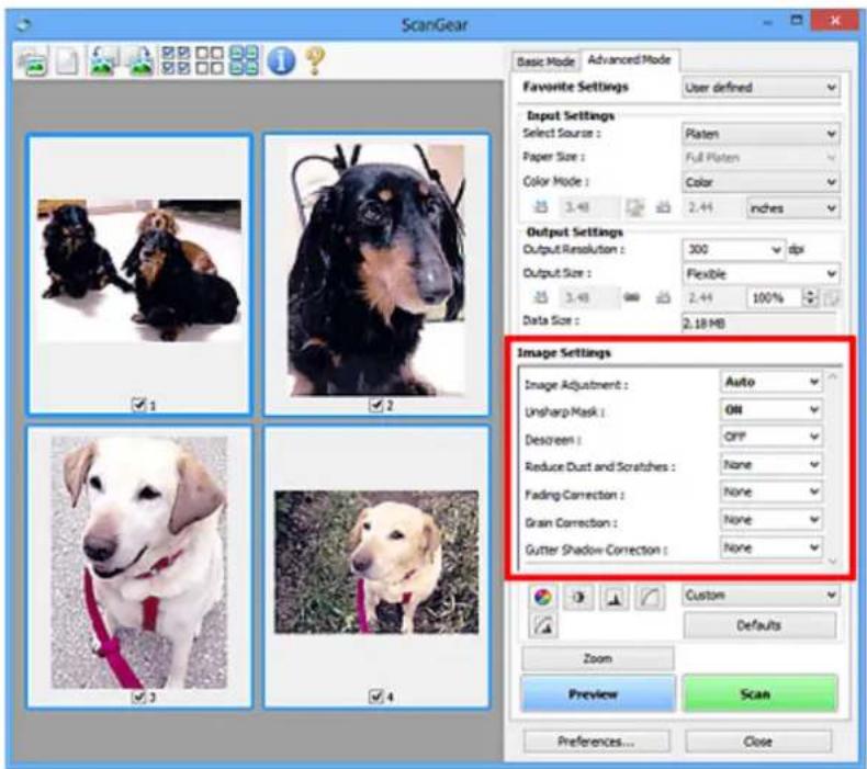 CANON Maxify MB2120 - Image Settings - 1